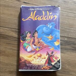 Vintage rare black diamond Disney Aladdin VHS tape